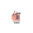 Ver imagem 2 de Cabide Gancho pra Toalha de Banho Rosto Quadrus Rose