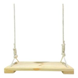 Balanço Infantil Rustico 50 Cm com Corda Resistente 100 Kg - 1