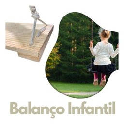Balanço Infantil Rustico 50 Cm com Corda Resistente 100 Kg - 5