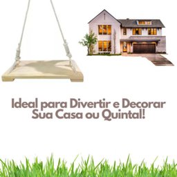 Balanço Infantil Rustico 50 Cm com Corda Resistente 100 Kg - 4