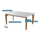 Ver mais imagens de Sala de Jantar Completa Londrina Tampo Madeirado C- Vidro Curvo 180x90 e 6 Cadeiras Londrina Imbuia-
