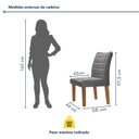Ver imagem 4 de Conjunto Sala de Jantar Tampo 200x90cm Vidro/MDF Genova com 8 Cadeiras Smart Plus