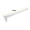 Suporte Prateleira Perfil Cremalheira Simples 50cm Branco - 2