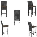 Ver imagem 5 de 7 Banquetas em Alumínio Roma Preta Corda Náutica Tecido 9