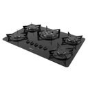 Ver imagem 1 de Cooktop 5 Bocas Nardelli Triplachama 27010501 Preto Bivolt SE