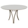 Conjunto Mesa de Jantar Barcelona Off White Base Champanhe 1,20m com 4 Cadeiras Aurora - 4