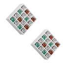 Ver imagem 1 de Kit 2 Suporte Porta Toalha Luiza 16 Nicho Toalheiro Multiuso Branco