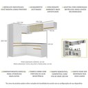 Ver imagem 5 de Cozinha Completa De Canto Mp2086 Com Armário E Balcão Branca