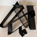 Ver imagem 3 de Kit 02 Pés de Ferro 15 cm Preto A01 Sofá Móveis Mesa - Inoviza