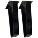 Ver imagem 1 de Kit 02 Pés de Ferro 15 cm Preto A01 Sofá Móveis Mesa - Inoviza