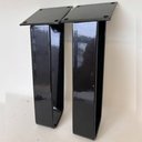Ver imagem 2 de Kit 02 Pés de Ferro 15 cm Preto A01 Sofá Móveis Mesa - Inoviza