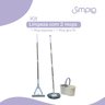 Kit Mop Limpeza Giratório Giro Fit e Rodo Mágico Mop Esponja - 2