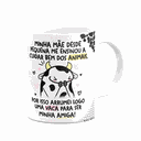 Ver imagem 2 de Caneca Flork Amigas - Sempre Cuidei Bem Dos Animais! Branca