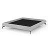 Cama Casal Japonesa Pés Alumínio Haru Linho Cinza Clarinho - Sallar Home - 4