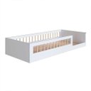 Ver imagem 3 de Cama Montessoriana Infantil Solteiro com Grade de Proteção 84 X 195 Cm Branco Suki Shop