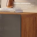 Ver mais imagens de Rack para TV até 60 Polegadas MDF 180cm 2 Portas 1 Gaveta Eros Cinza