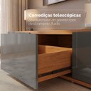 Ver imagem 7 de Rack para TV até 60 Polegadas MDF 180cm 2 Portas 1 Gaveta Eros Cinza