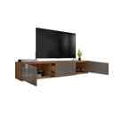 Ver imagem 4 de Rack para TV até 60 Polegadas MDF 180cm 2 Portas 1 Gaveta Eros Cinza
