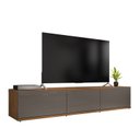 Ver imagem 2 de Rack para TV até 60 Polegadas MDF 180cm 2 Portas 1 Gaveta Eros Cinza