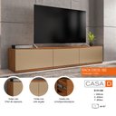 Ver imagem 5 de Rack Para TV até 60 Polegadas 180cm 2 Portas 1 Gaveta Eros Casa D