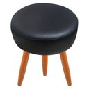 Ver imagem 1 de Puff Redondo Corano Preto Pés Palito