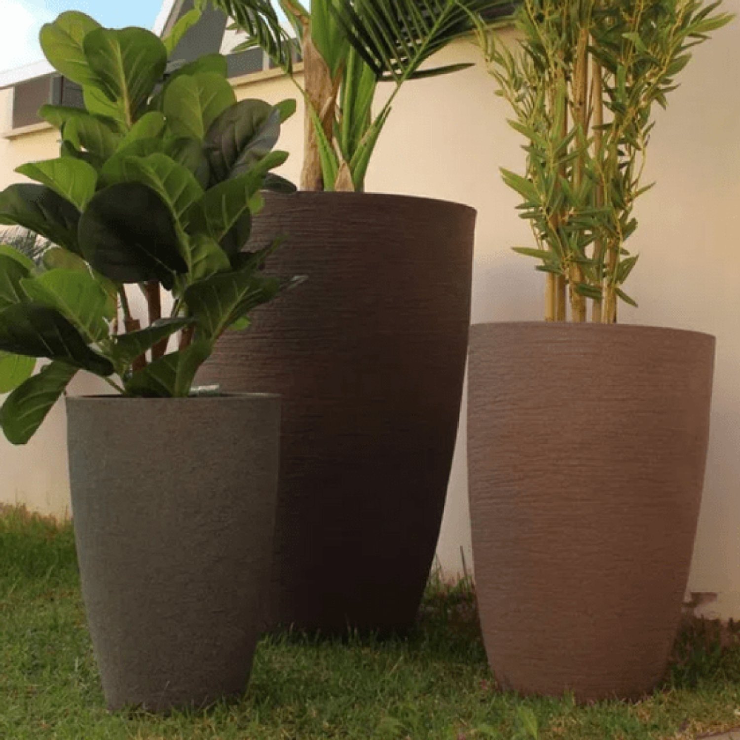 Vaso Decorativo Cônico Moderno Hitam 30 - 2