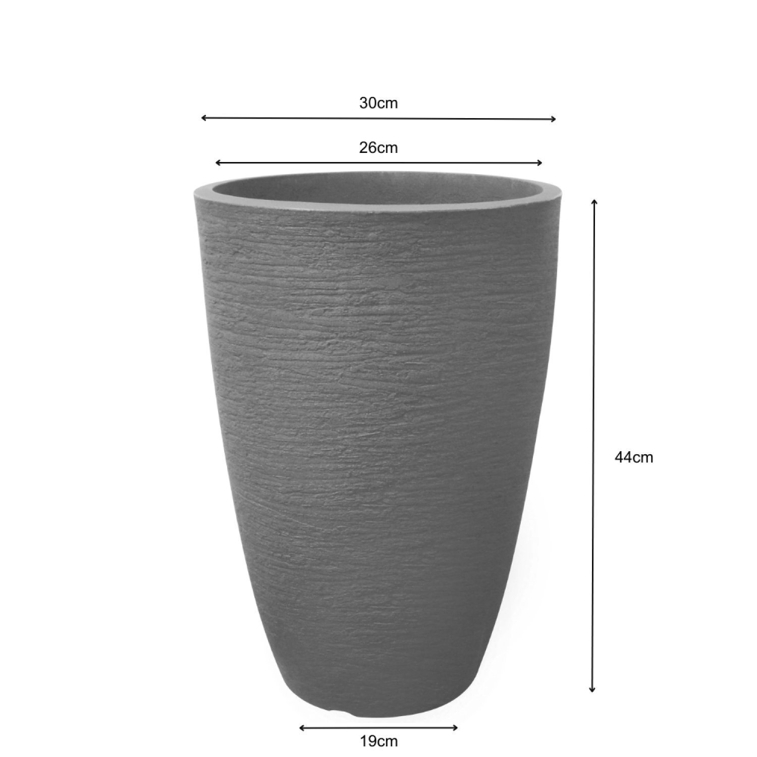 Vaso Decorativo Cônico Moderno Hitam 30 - 3
