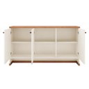Ver imagem 3 de Conjunto Escritório Office Mesa e Buffet Zeus - Via Nossa - Offwhite/naturale