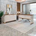 Ver imagem 1 de Conjunto Escritório Office Mesa e Buffet Zeus - Via Nossa - Offwhite/naturale