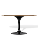Ver imagem 2 de Mesa de Jantar Tulipa Saarinen Redonda 90 Cm Tampo Freijó Linn Design Decor Mesa de Jantar Tulipa Sa