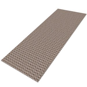 Tapete Passadeira 2,00M x 65cm Grande para Cozinha Nórdico - Marrom Escuro