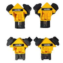 Kit 4 Grampos De Canto Aperto 90 Graus Angular Marcenaria - 5