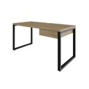 Ver imagem 2 de Mesa Diretor c/01 Gav. 150x70x75cm Yon YOME71501G Vermont Oak - Est.Preta