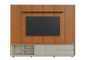 Ver imagem 3 de Conjunto Painel Dominus + Rack Premium Off White/Naturalle sem Extensão do Rack Mavaular