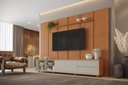 Ver imagem 1 de Conjunto Painel Dominus + Rack Premium Off White/Naturalle sem Extensão do Rack Mavaular