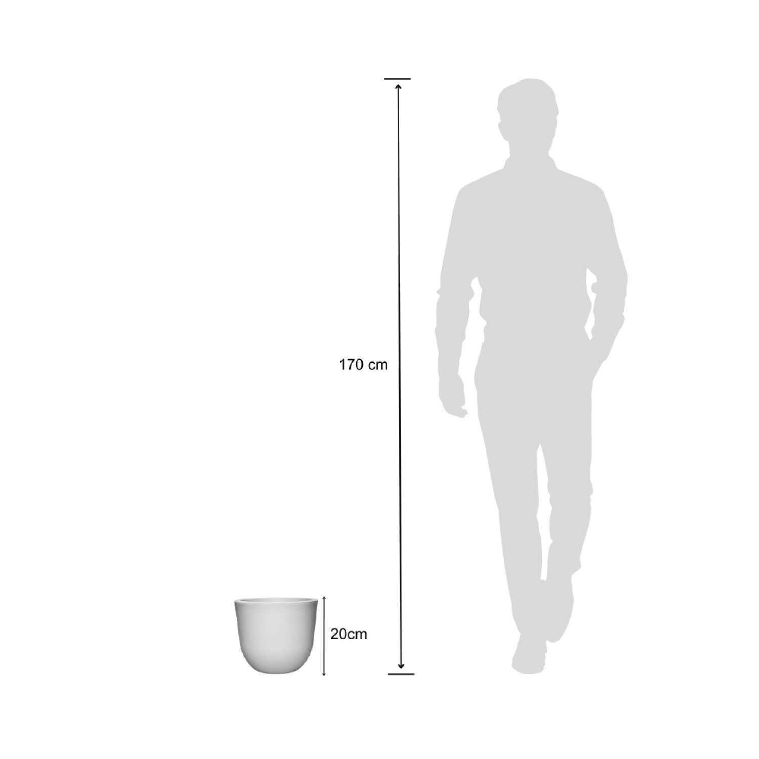 Vaso Decorativo Concept Redondo  N1 - 4