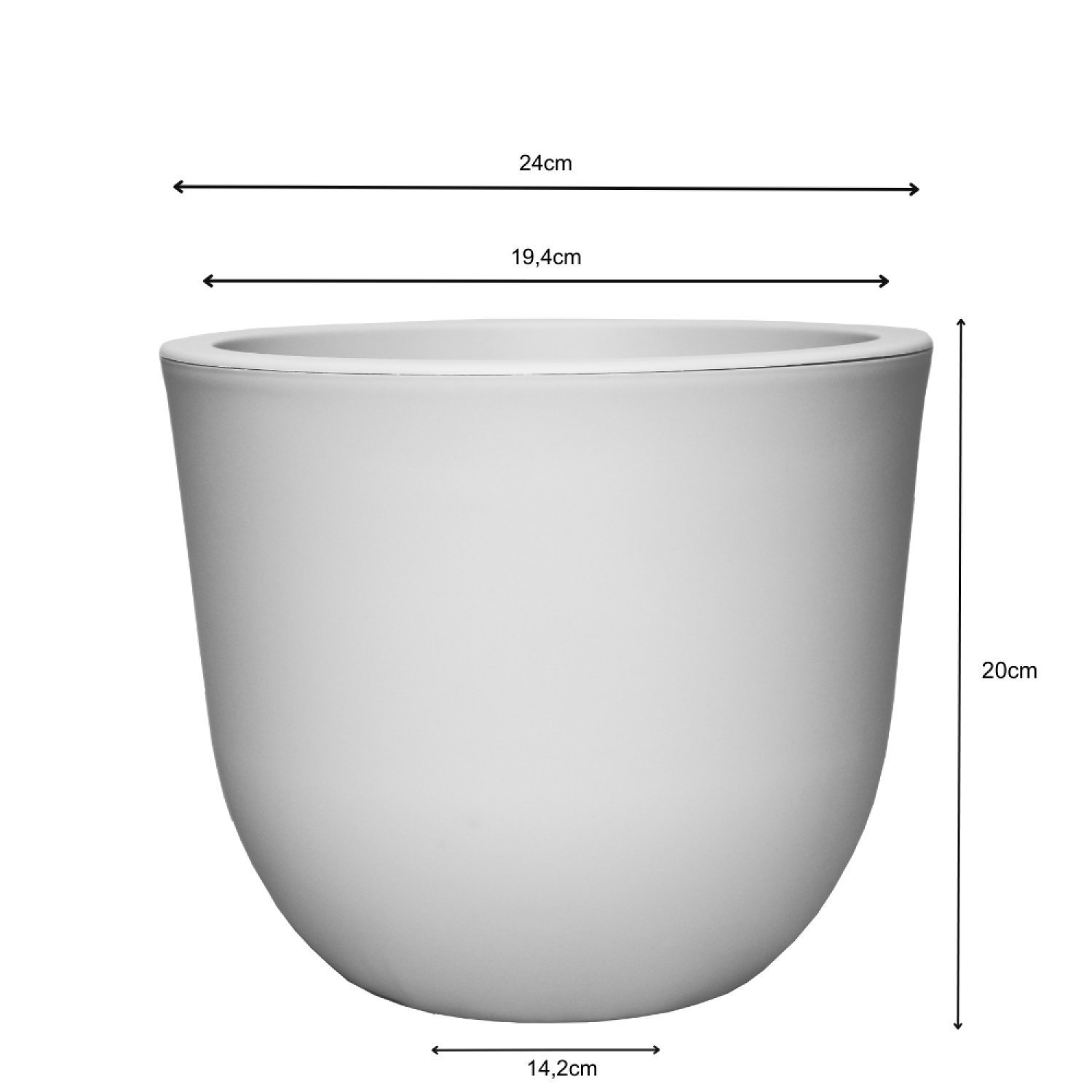 Vaso Decorativo Concept Redondo  N1 - 3