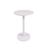 Mesa de Apoio para Salas Quarto Hall Consultório Branca Redonda  Luxo - 1