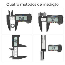 Paquímetro Digital Fibra de Carbono / Estojo / 2 Baterias - 5