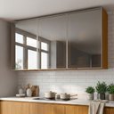 Ver imagem 1 de Armário Aéreo de Cozinha 100% Mdf 3 Portas Reflecta 1,20m Lais