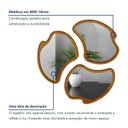 Ver imagem 7 de Conjunto 3 Espelhos Orgânicos Moldura em Mdf Miraggio