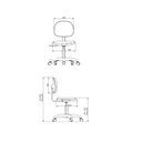 Ver imagem 5 de Kit 2 Cadeiras Giratória Tecido S/ Braço 100% Nacional para Escritório