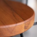 Ver imagem 5 de Conjunto Mesa Bistrô Alta e 4 Banquetas Estilo Industrial Aura D09 Peroba - Mpozenato