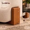 Ver imagem 6 de Puff Azaléia Decorativo Estofado com Design Moderno e Base em Madeira