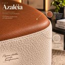 Ver imagem 5 de Puff Azaléia Decorativo Estofado com Design Moderno e Base em Madeira