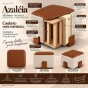 Ver imagem 7 de Puff Azaléia Decorativo Estofado com Design Moderno e Base em Madeira