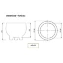 Ver imagem 3 de Vaso Redondo com Pés 33 Japi