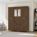 Ver imagem 6 de Guarda Roupa Casal 6p 2g Espelho 153 Cm Imbuia Vlr