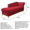 Ver imagem 4 de Kit Diva Recamier Vanessa 160cm Lado Esquerdo e 02 Poltronas Laura Suede - Doce Sonho Móveis RECAMIE