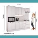 Ver imagem 7 de Armário de Cozinha Completa com Balcão Milla Light Carraro Branco